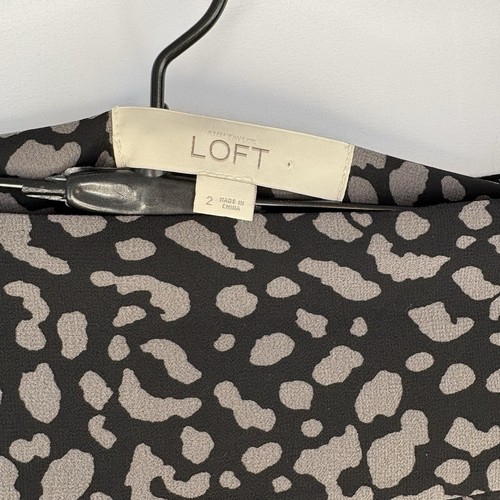 Ann Taylor Loft Micro-Pleated Mini Skirt Size 2 Animal Print - photo 3
