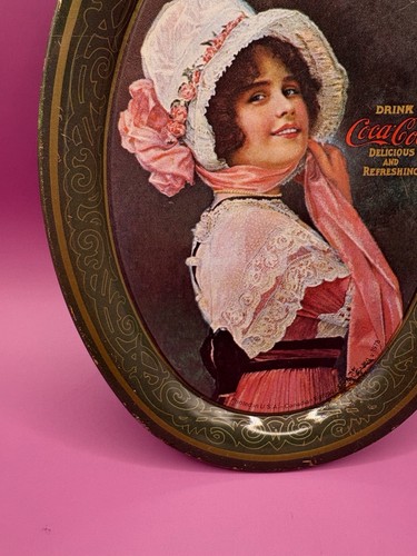 1973 Replica Vintage Coca-Cola Miniature Oval Betty Girl Tray - photo 5