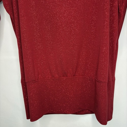 NWT Vintage Y2K Eclipse Women’s Red Sparkle Open Back Top S - photo 5
