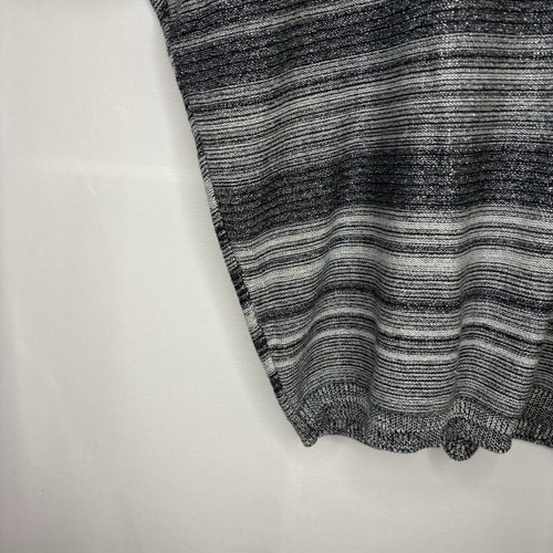 Calvin Klein Women’s BlackGrey & Silver Stripe Sweater M - photo 5