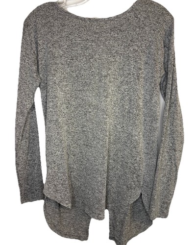 Women's AERIE “JUST ADD LEGGINGS” Heather Gray Open Tie-Back Top - photo 2