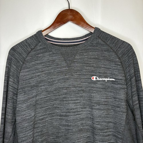 Men’s Champion Dark Grey Long Sleeve Crew Neck Sweatshirt - photo 2
