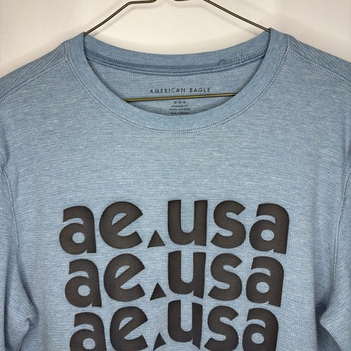 American Eagle Men’s Long Sleeve Cotton Crew Neck Shirt Med - photo 2
