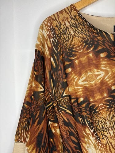Bebe Women’s Y2K Animal Print Blouse Size Medium - photo 3