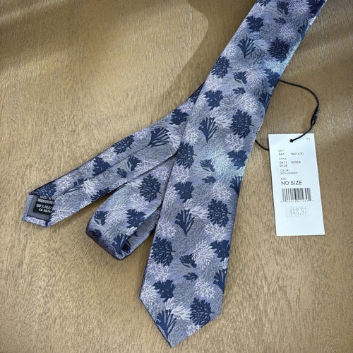 Grafton NWT Youth/Teen Silk Tie, Grey Navy Light Purple - photo 3