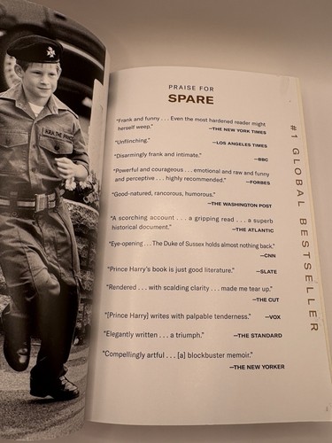 Prince Harry Spare 2023 Paperback Canada Edition - photo 5