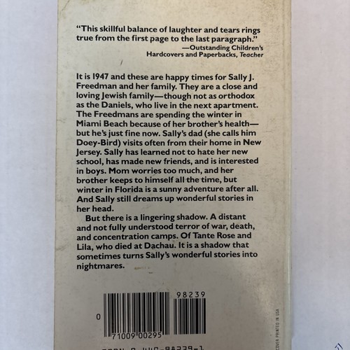 VINTAGE JUDY BLUME YOUNG ADULT BOOK Starring Sally J. Freedman A - photo 2