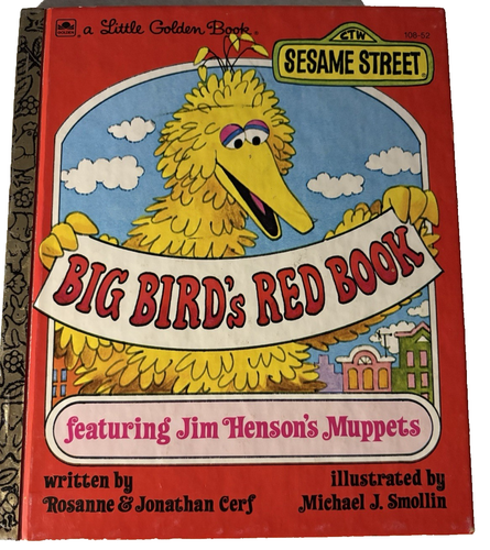Little Golden Book BIG BIRD's RED BOOK (SESAME STREET) - 1977