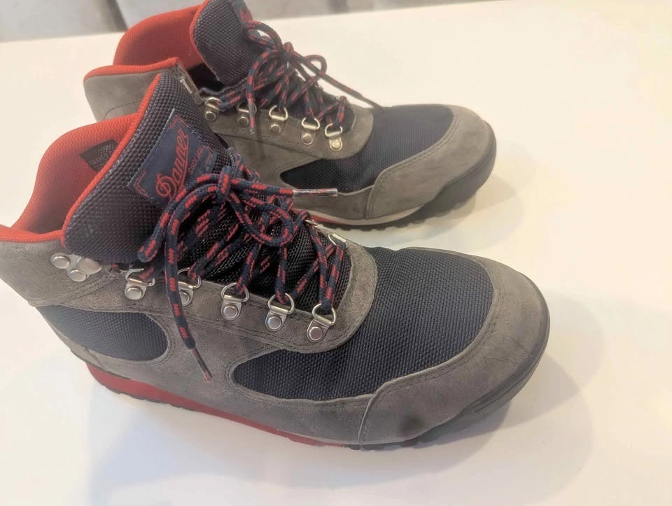 Danner Jag waterproof boots, men's size 10, steel gray/blue