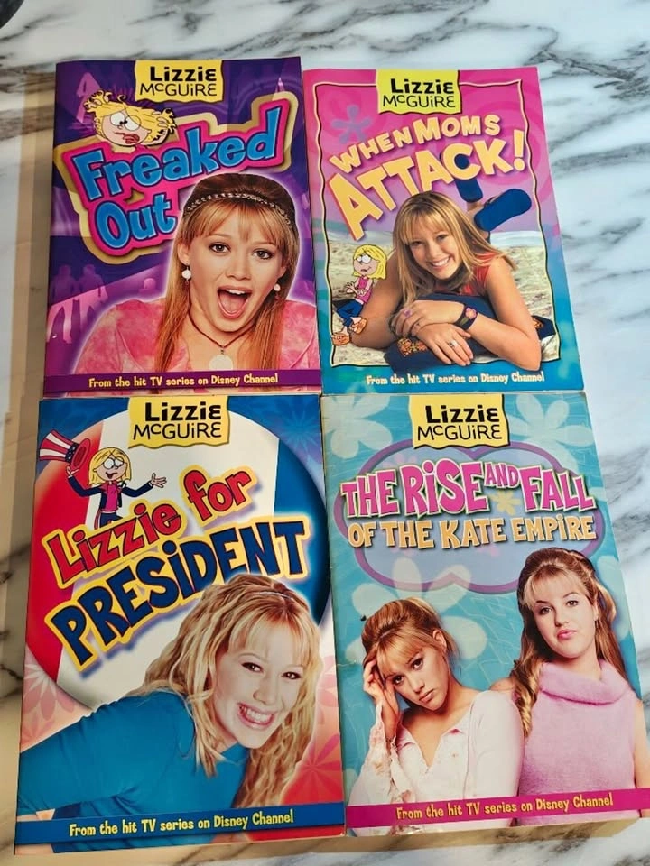 Vintage Lizzie McGuire Books Set of 4 Hilary Duff Disney