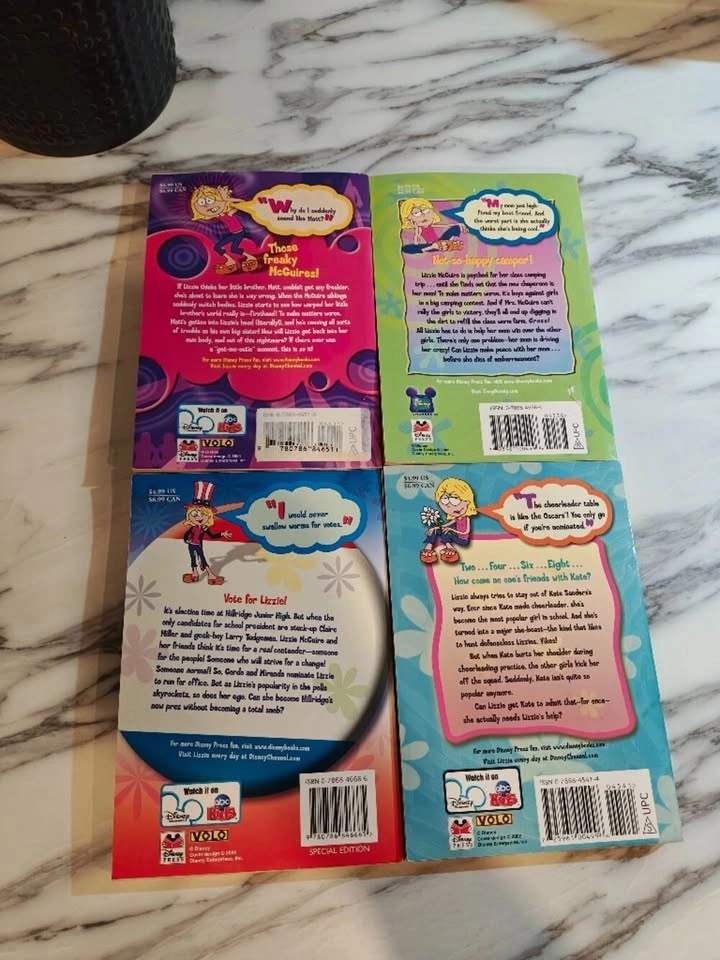 Vintage Lizzie McGuire Books Set of 4 Hilary Duff Disney - photo 3
