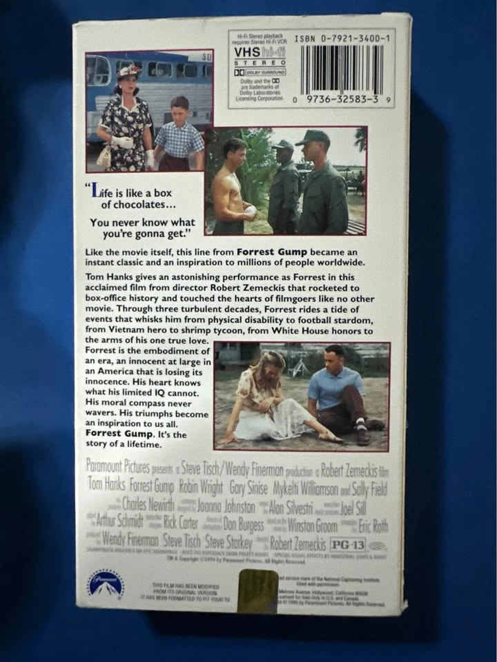 Forrest Gump VHS Tape - photo 3
