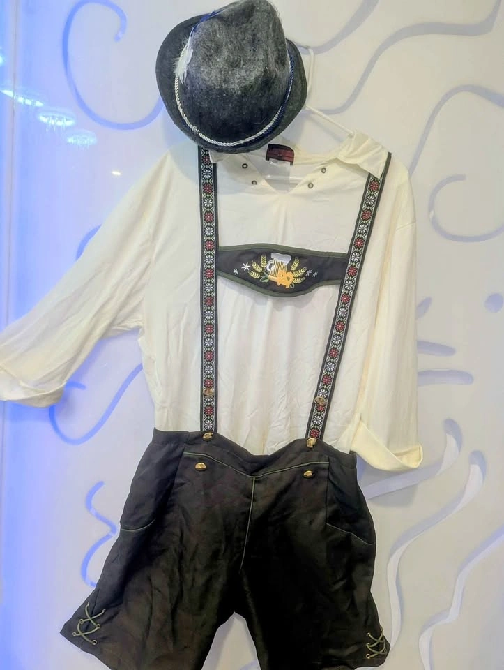 Men's Oktoberfest outfit also includes hat and socks $25