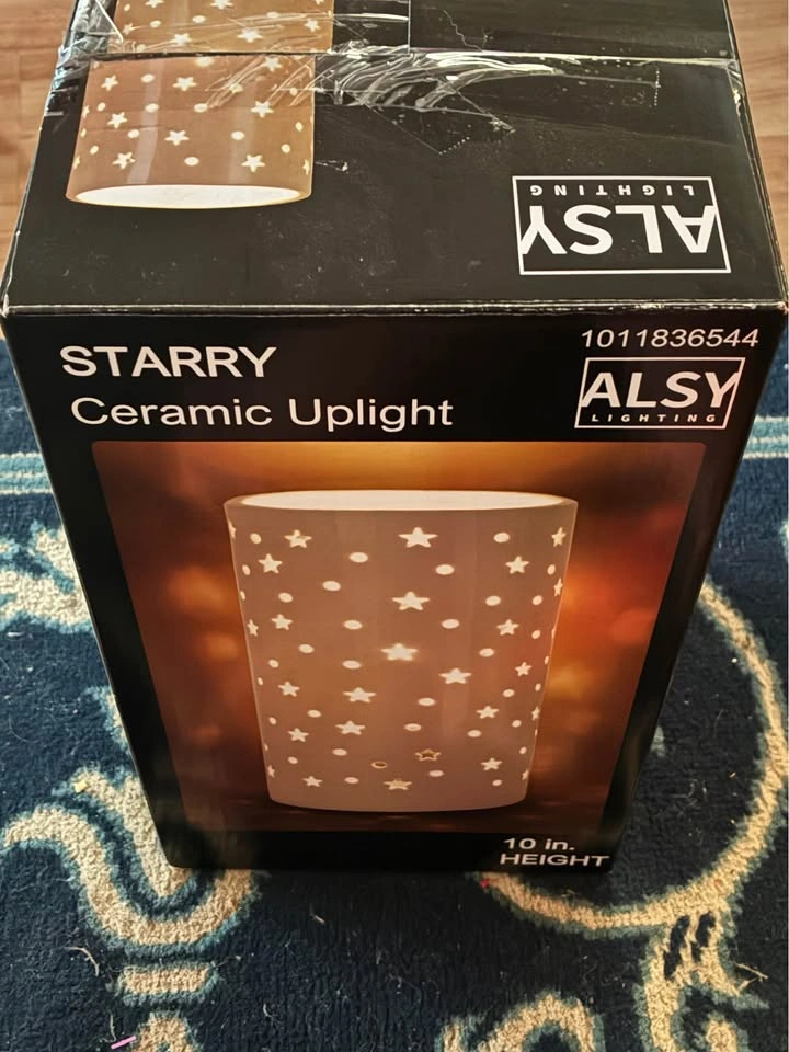 Alsy 10 in. White Indoor Ceramic Up-light - photo 3