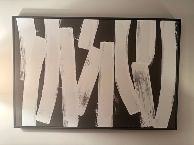 Wall Art - Painting – Black & White Abstract Canvas Art - photo 5