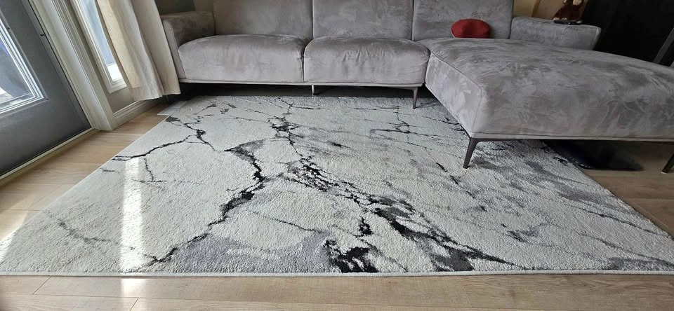 Modern Abstract Marble Pattern Area Rug