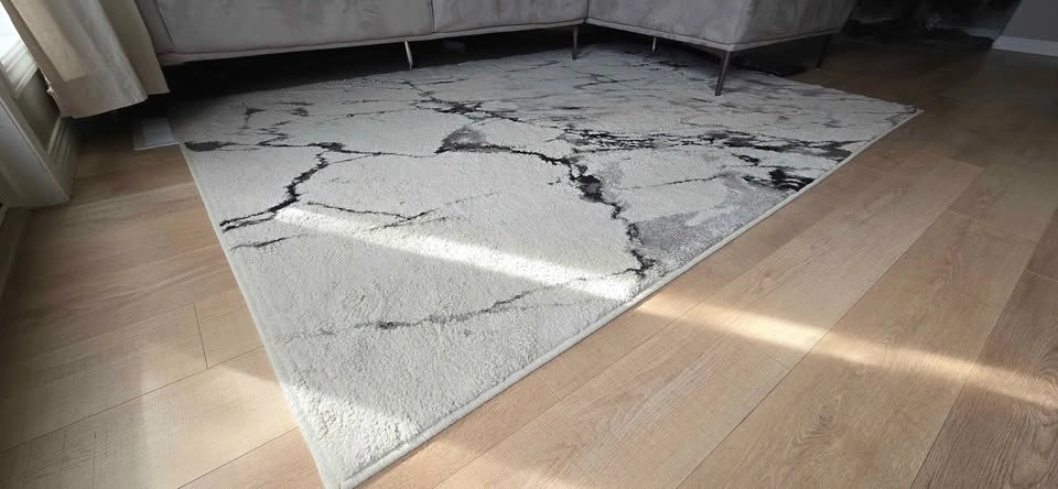 Modern Abstract Marble Pattern Area Rug - photo 2