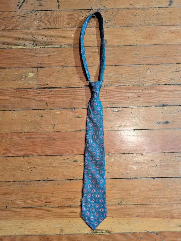 Moore's Grey and Red Neck Tie thumbnail