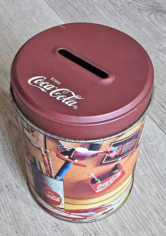 Coca-Cola Vintage Style Coin Bank Tin