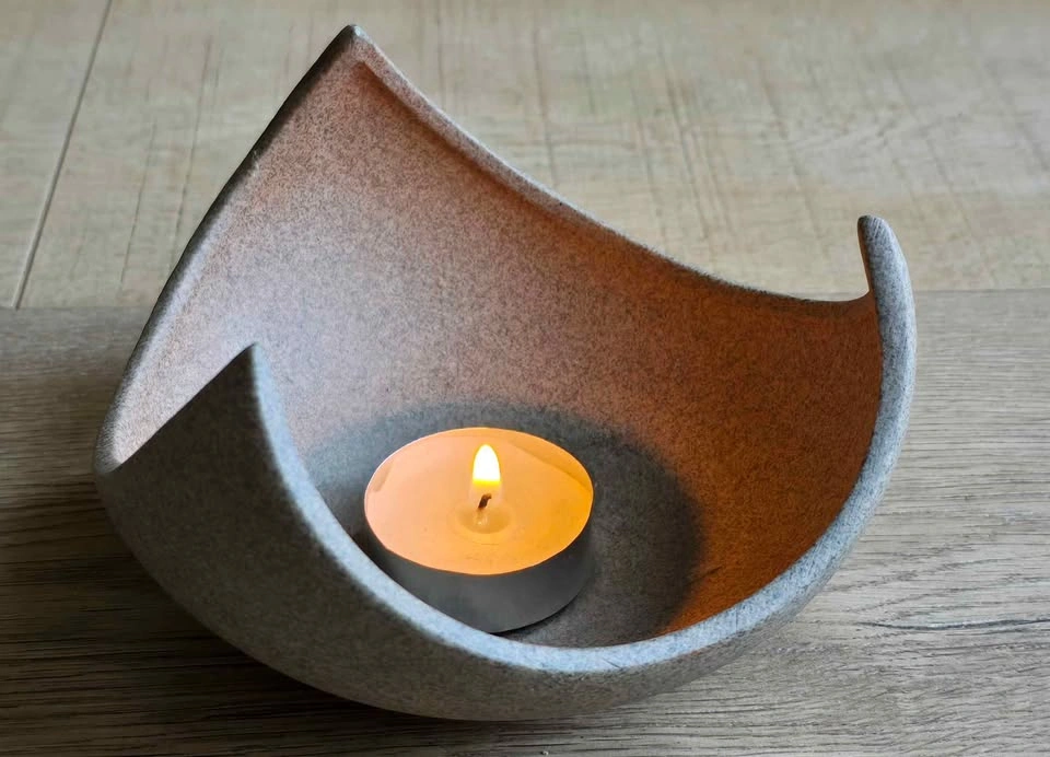 Ceramic Stone-Effect Essential Oil Burner - photo 2