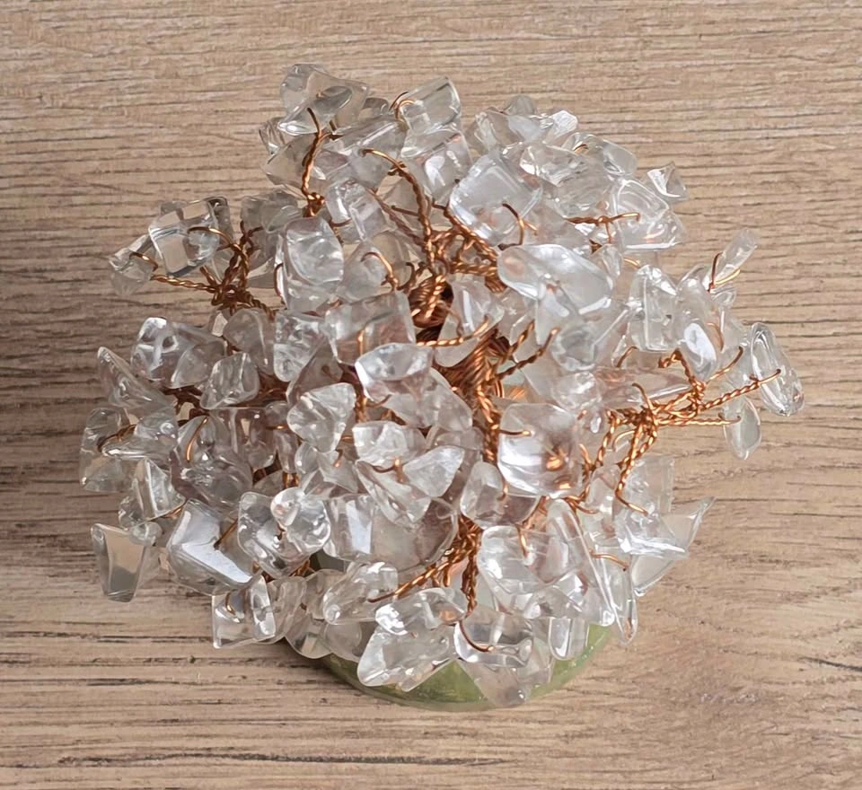 Clear Quartz Crystal Copper Wire Tree - photo 4