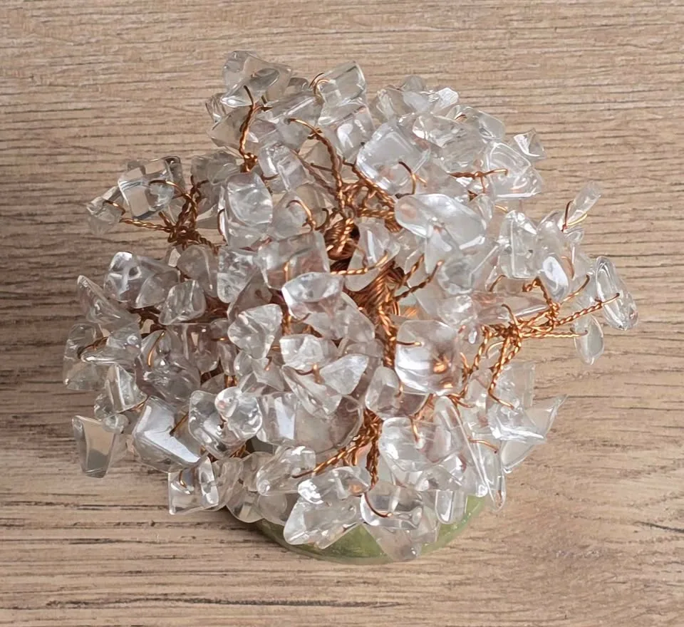 Clear Quartz Crystal Copper Wire Tree - photo 4