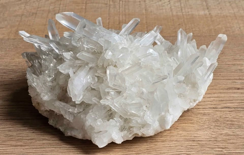 Clear Quartz Crystal Cluster - photo 2