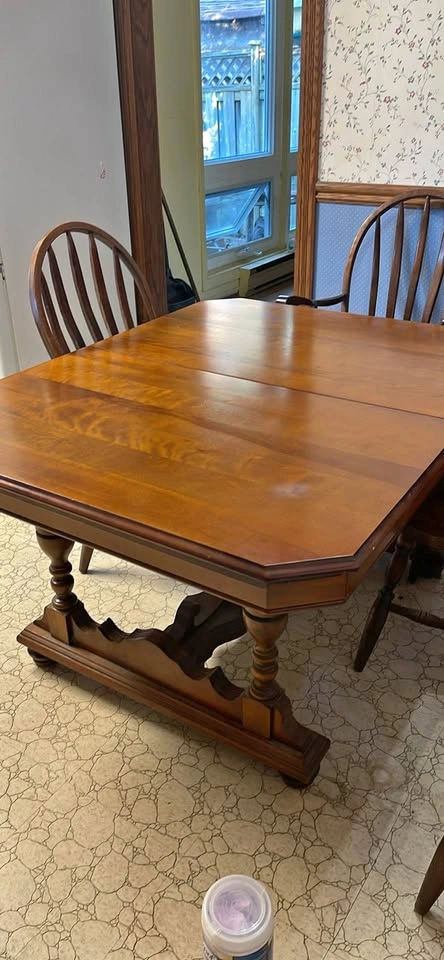 Solid wood kitchen table