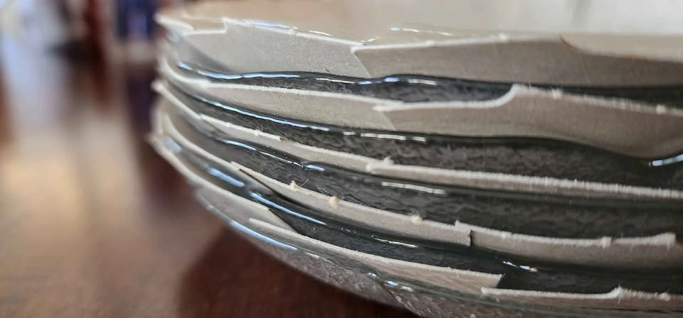 ARCOROC Aspen Glass leaves style glass plate - photo 3