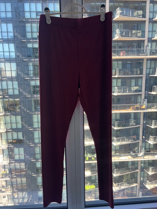 SHEIN Ribbed Pants 2 pairs XL