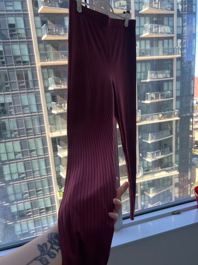 SHEIN Ribbed Pants 2 pairs XL - photo 2