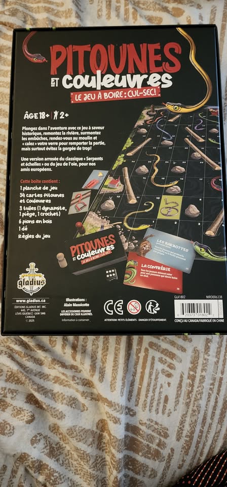 Snakes and Ladders Drinking Game for Adults - 18+ French - photo 2