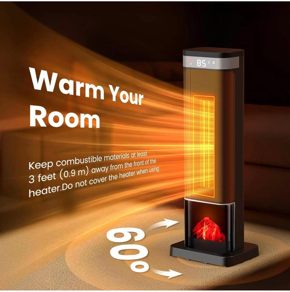 24" Space Heater, 1500W Portable Heaters for Indoor Use - photo 5