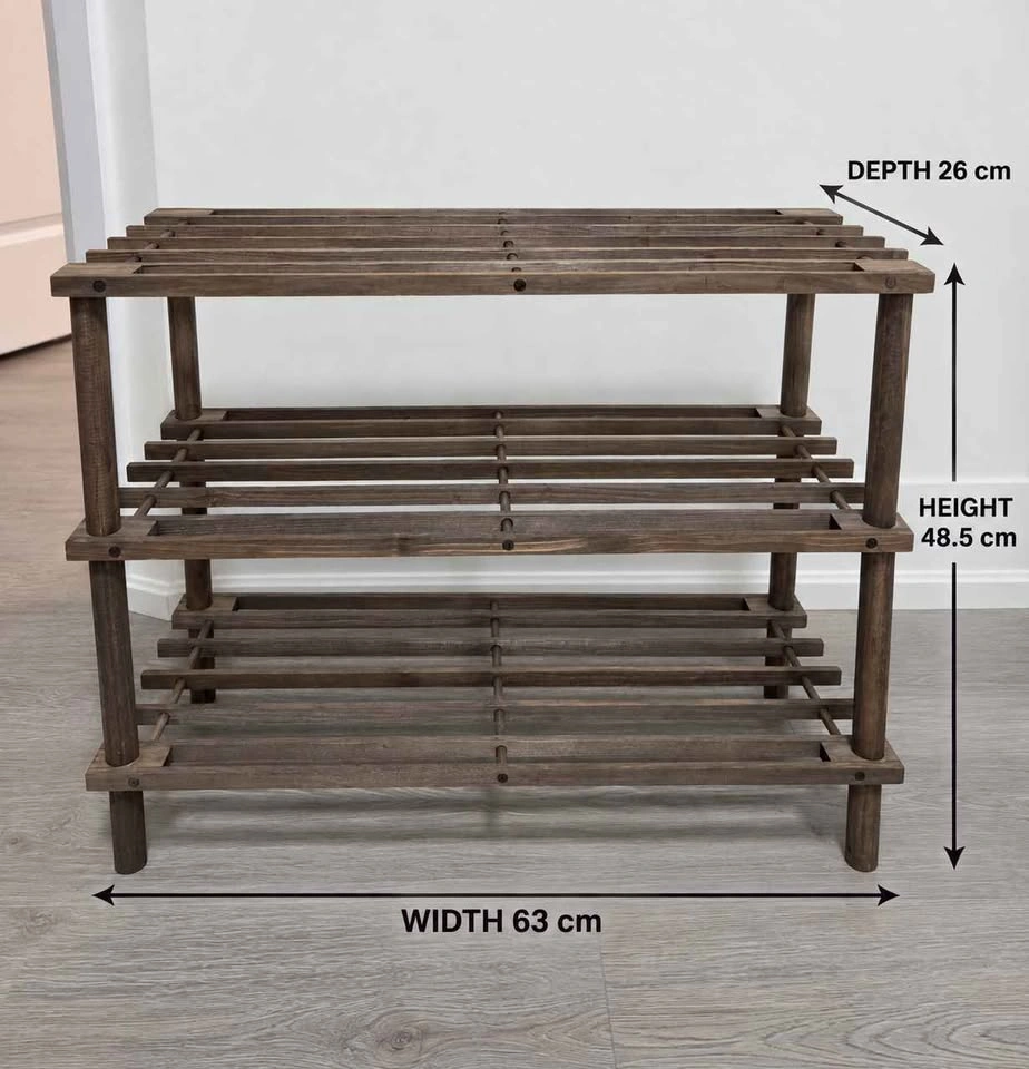 Brand New 3-Tier Wooden Shoe Rack - photo 2
