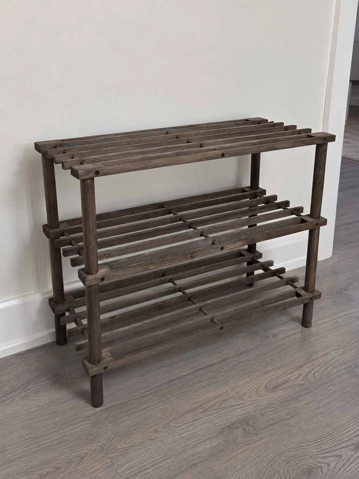 Brand New 3-Tier Wooden Shoe Rack - photo 3