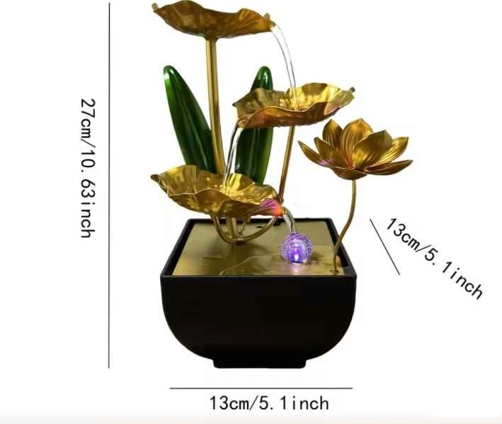 Brand New In Box Lotus Leaf Tabletop Water Fountain - photo 2