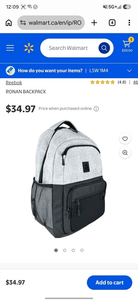 Brand New Reebok 28L Backpack - photo 2