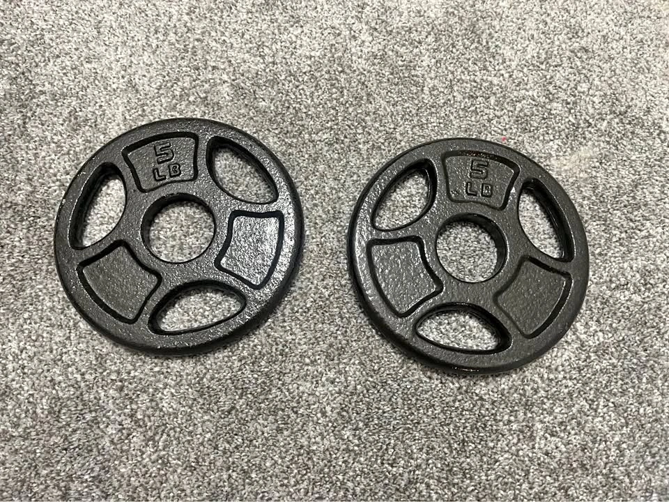 Pair of 5 lbs Weight Plates