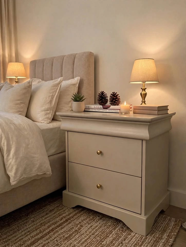Refinished Nightstand - Solid Wood with Hidden Drawer - photo 2