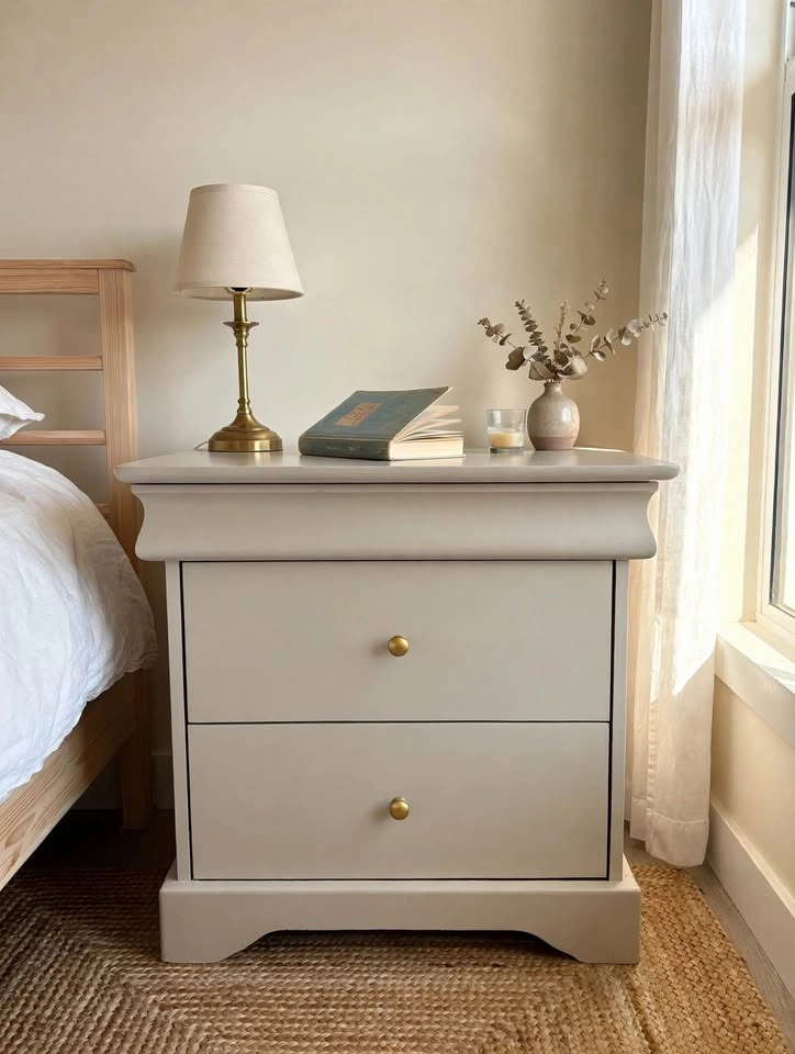 Refinished Nightstand - Solid Wood with Hidden Drawer - photo 5