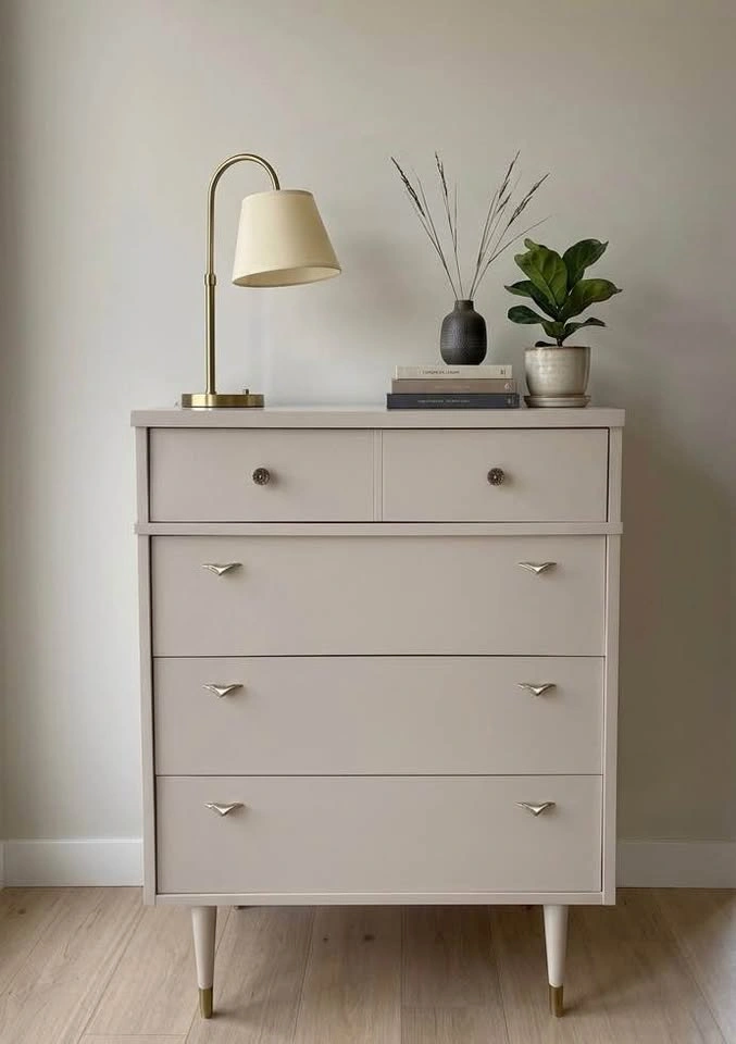 Mid Century Modern Refinished Dresser-Vintage - photo 2