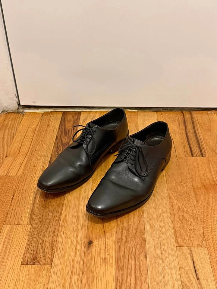 Hugo Boss Black Leather Derby Shoes Men’s Size 7.5