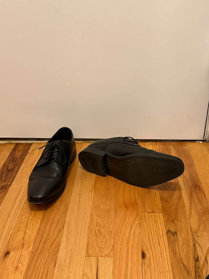Hugo Boss Black Leather Derby Shoes Men’s Size 7.5 - photo 3