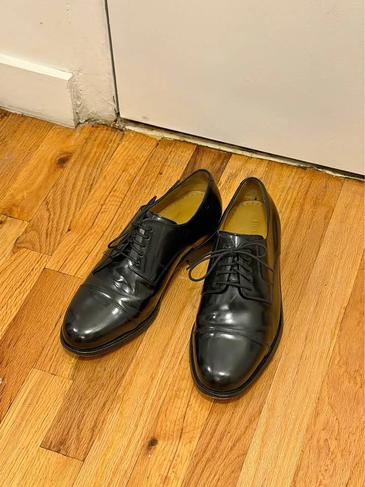 Cole Haan x Nike Air Black Leather Derby Shoes Men’s Size 9 Wide