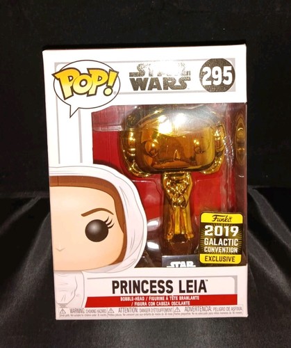 Funko Pop! Vinyl: Star Wars - Princess Leia (Gold/Chrome) Exclus