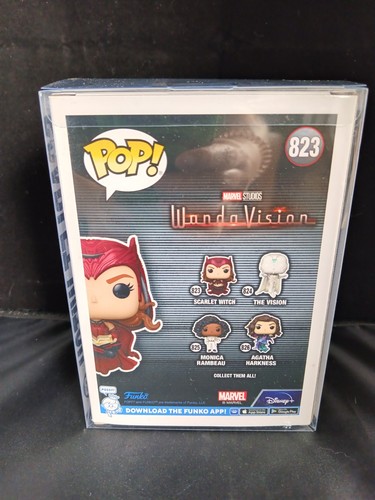 Funko Pop! Scarlet Witch #823 GITD EE Exclusive Marvel WandaVisi - photo 4