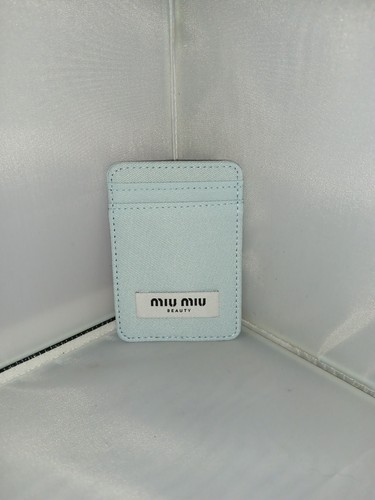 Miu Miu Beauty Adhesive Phone Card Holder Light Blue