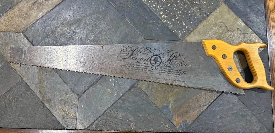 Vintage Sandvik Högbo Bruk 1711 Hand Saw – Made in Sweden
