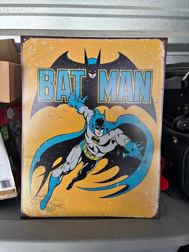 Batman Retro Tin Sign by Desperate Enterprises