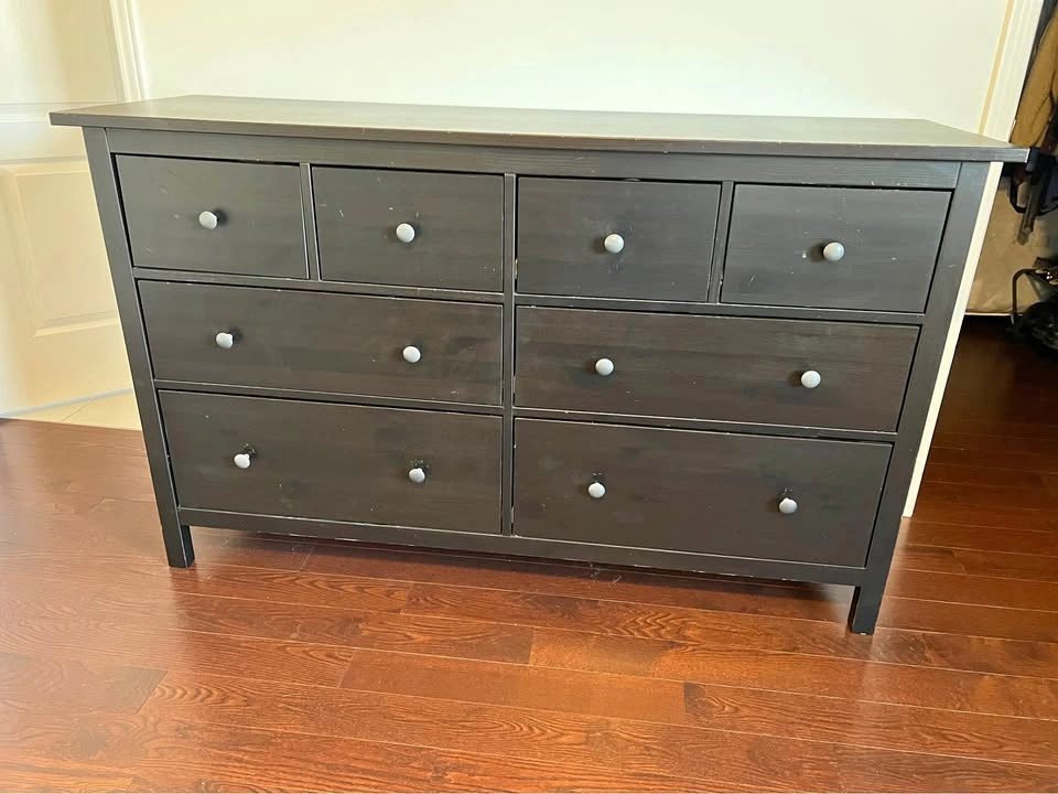 Wide 8 drawer hemnes dresser